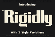 Rigidly - Thoughtfully Geometric, a Sans Serif Font by Bnick (Thumbnail 1 of 13)