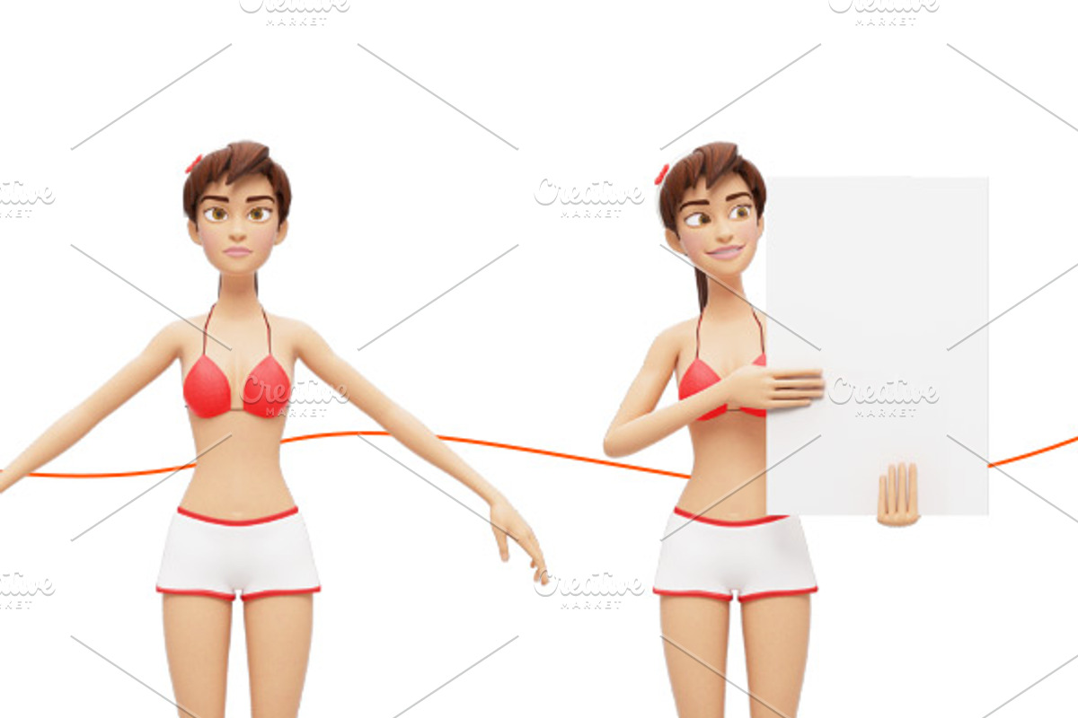 35 Promo Mock-Ups w/ Swimsuit Jenny, an iPad Mockup by Oleg Ribar (Photo 19 of 30)