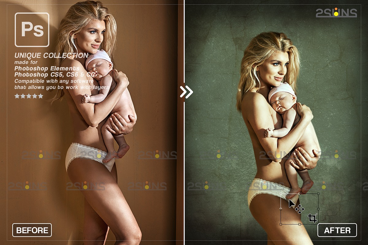 Fine art texture overlays Photoshop, a Texture Graphic by 2SUNS (Photo 9 of 9)
