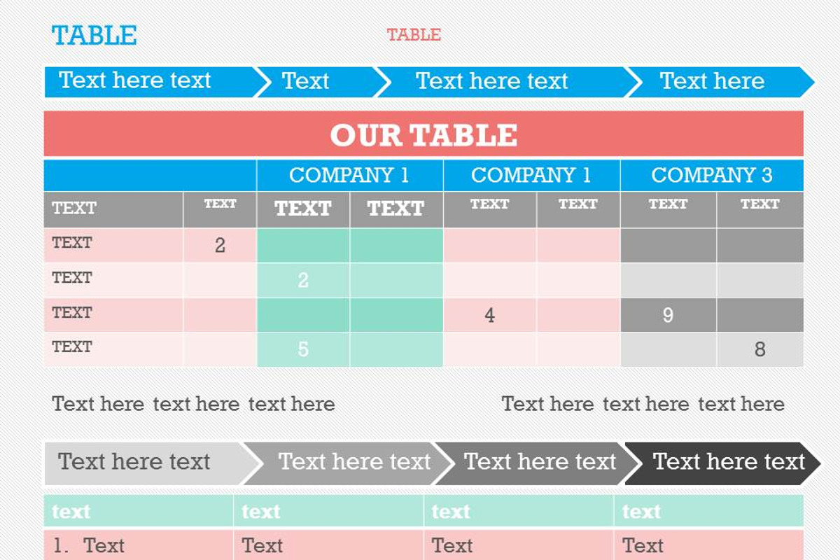 Table 1 PowerPoint Template, a Presentation Template by Yes Presentations (Photo 17 of 20)