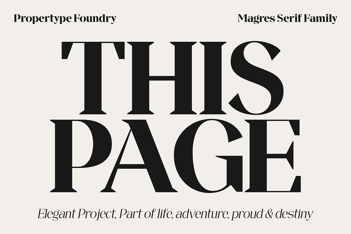 Magres, a Serif Font by Propertype (Photo 2 of 15)