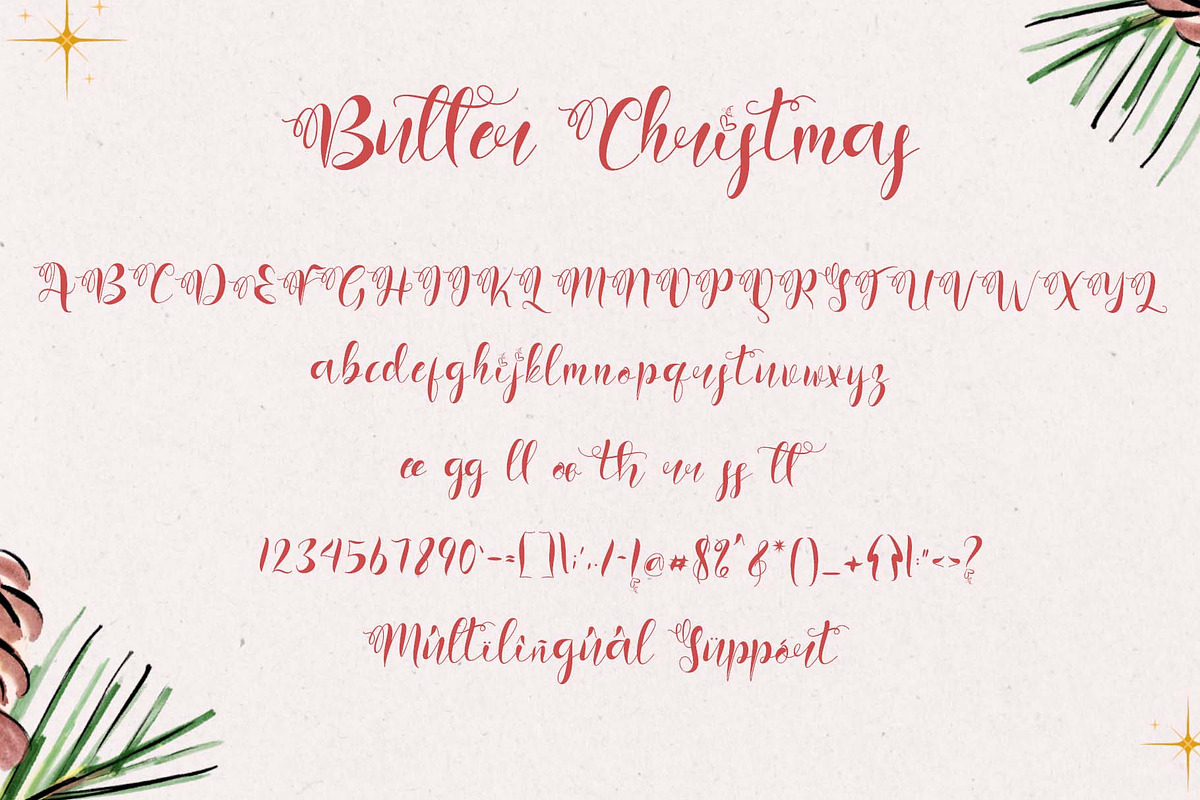 Butter Christmas, a Handwritten Font by Yoga Letter (Photo 5 of 5)