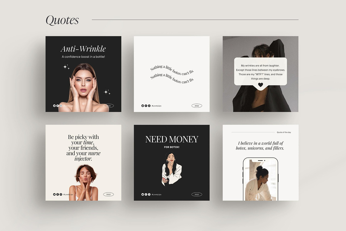 Aesthetic Nurse Injector templates, a Social Media Template by LiliesandBerries (Photo 8 of 23)