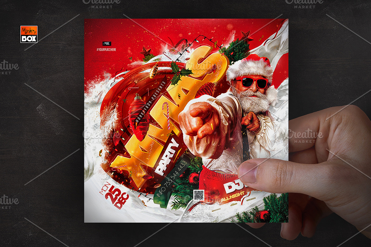 Flyer Xmas Party, a Flyer Template by MonkeyBOX (Photo 3 of 3)