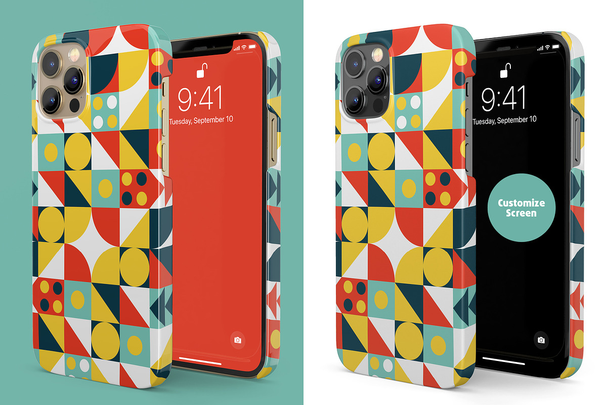 Phone 12 Pro Snap II Case Mock-up, an iPhone Mockup by Colatudo Store (Photo 7 of 8)