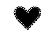 Stitched Heart Silhouette Vector Bun, an Illustration by Designs_River (Thumbnail 2 of 41)