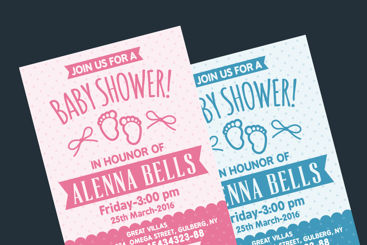 Baby Shower Invitation Vol-3, an Invitation Template by emotions76 (Photo 2 of 2)