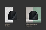 5 Podium with Transparent Background, a Background Graphic by faustudio (Thumbnail 2 of 7)