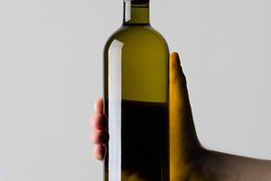 Wine bottle mockup JPEG, a Food & Drink Photo by Shablon