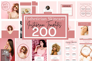 200 Editable Beauty and Skincare soc