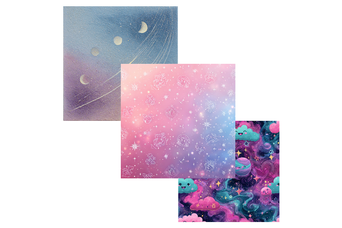 Whimsical Celestial Digital Paper, a Graphic by CitraGraphics (Photo 4 of 5)