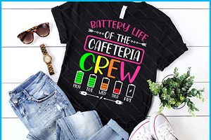 Battery Life Of The Cafeteria Crew, a Graphic by Creativeusart
