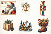 Christmas Vintage Designs Clipart, an Illustration by DreamCafeArt (Thumbnail 4 of 8)