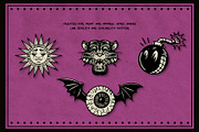 Classic Tee Hand-Drawn Vector Icons, a Decorative Illustration by Fuzzy Poet by DG2 (Thumbnail 2 of 3)