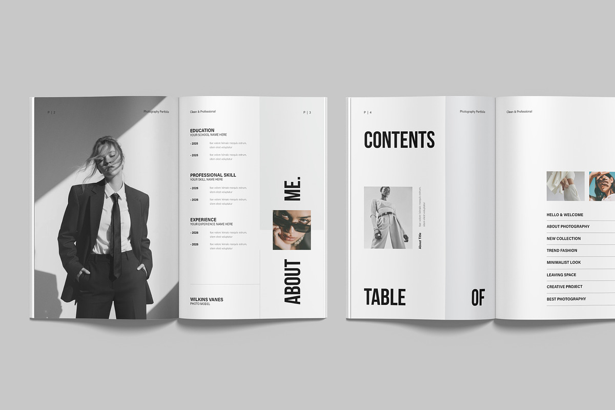 Photography Portfolio Canva Template, a Brochure Template by NorthPeak (Photo 3 of 14)