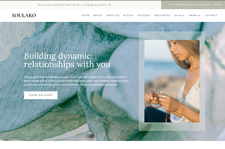 Soularo Divi Child Theme Coaching, a WordPress Template by Pretty Divi Theme Shop