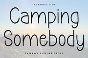 Camping Somebody, a Sans Serif Font by InermediaSTUDIO (Thumbnail 1 of 9)