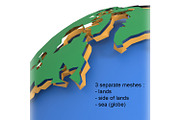 Earth low poly simple design cartoon, an Environmental 3D Model by CGTech (Thumbnail 24 of 24)