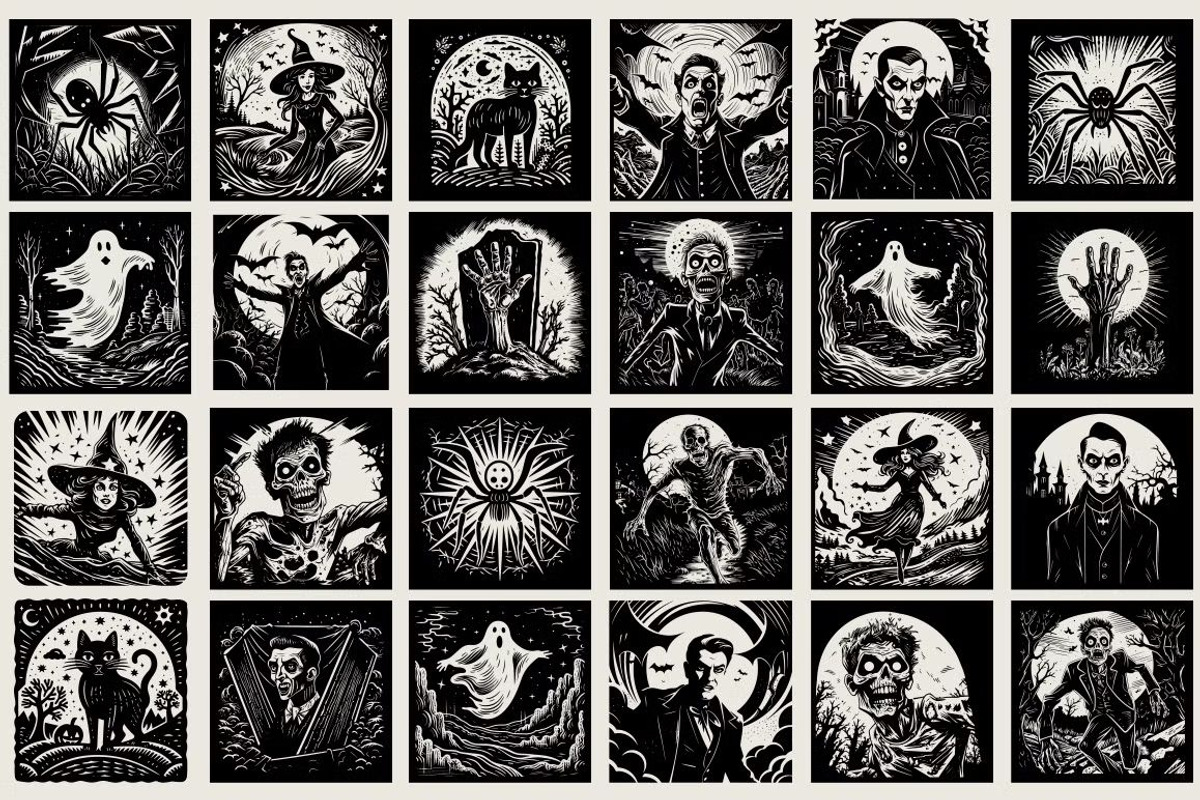 120 Macabre Halloween illustrations, an Object Illustration by Nocturnal Wolf (Photo 7 of 12)