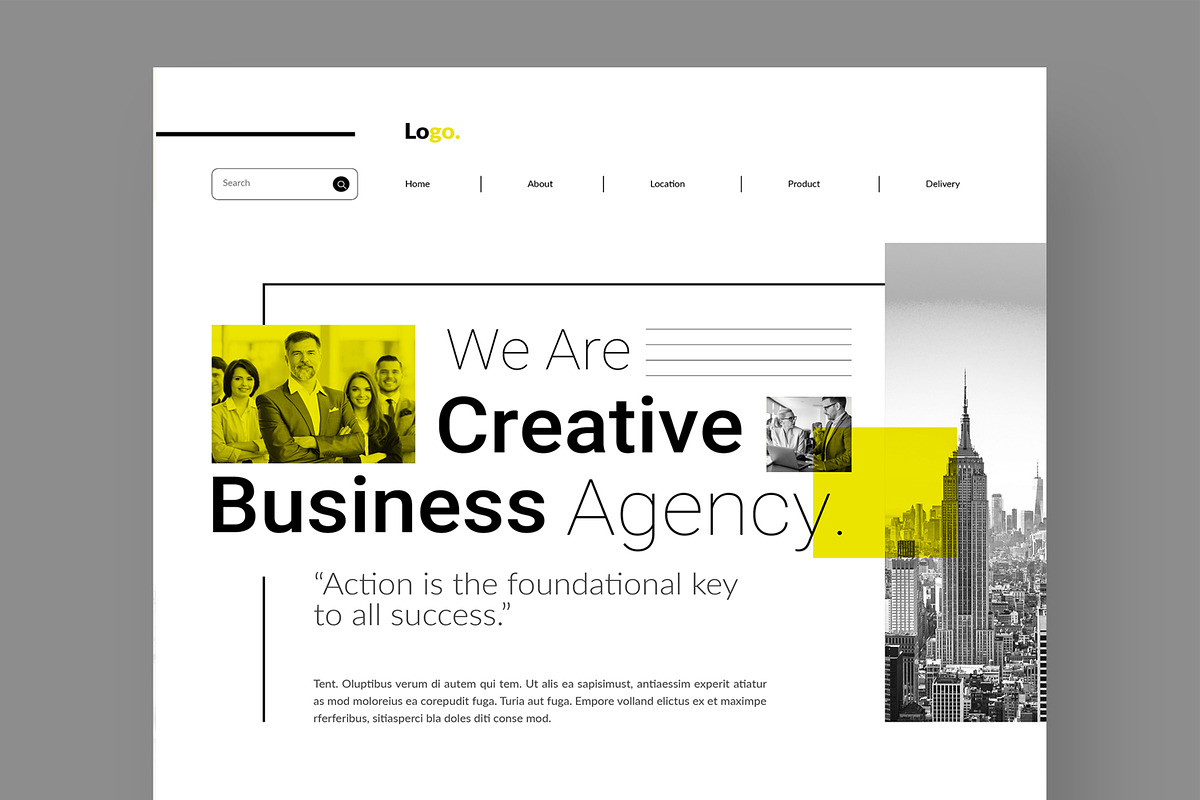 Business Agency Landing Page, an UI Kit Template by CreativeShaper (Photo 2 of 6)