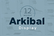 Arkibal Display, a Sans Serif Font by Jan-Christian Bruun (Thumbnail 1 of 16)