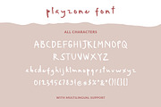 Playzone - Handwritten Doodle Font, a Font by Weape Studio (Thumbnail 7 of 8)