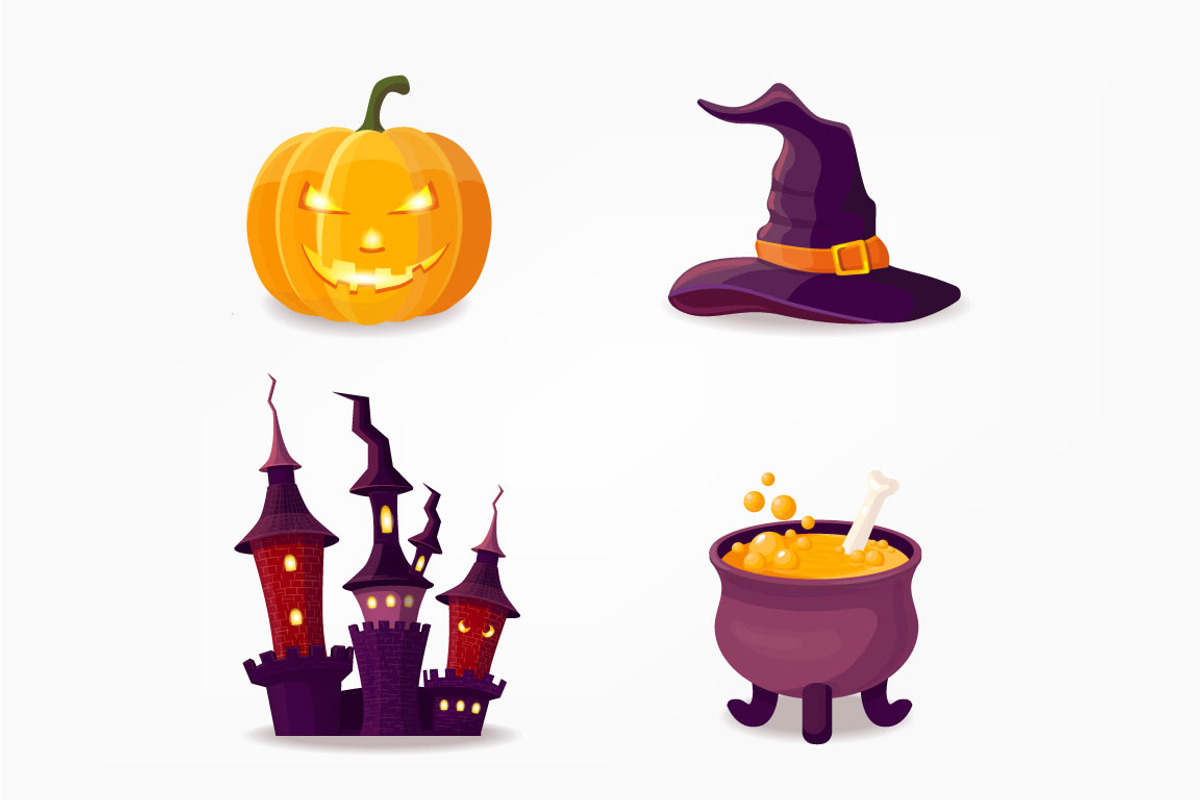 Halloween patterns and icons pack, a Pattern Graphic by Holovei (Photo 5 of 6)