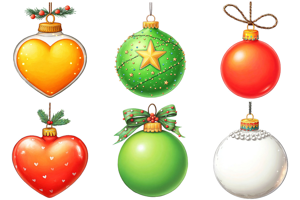 Minimalist Christmas Ornament Clipar, an Illustration by Craft Nest (Photo 4 of 8)