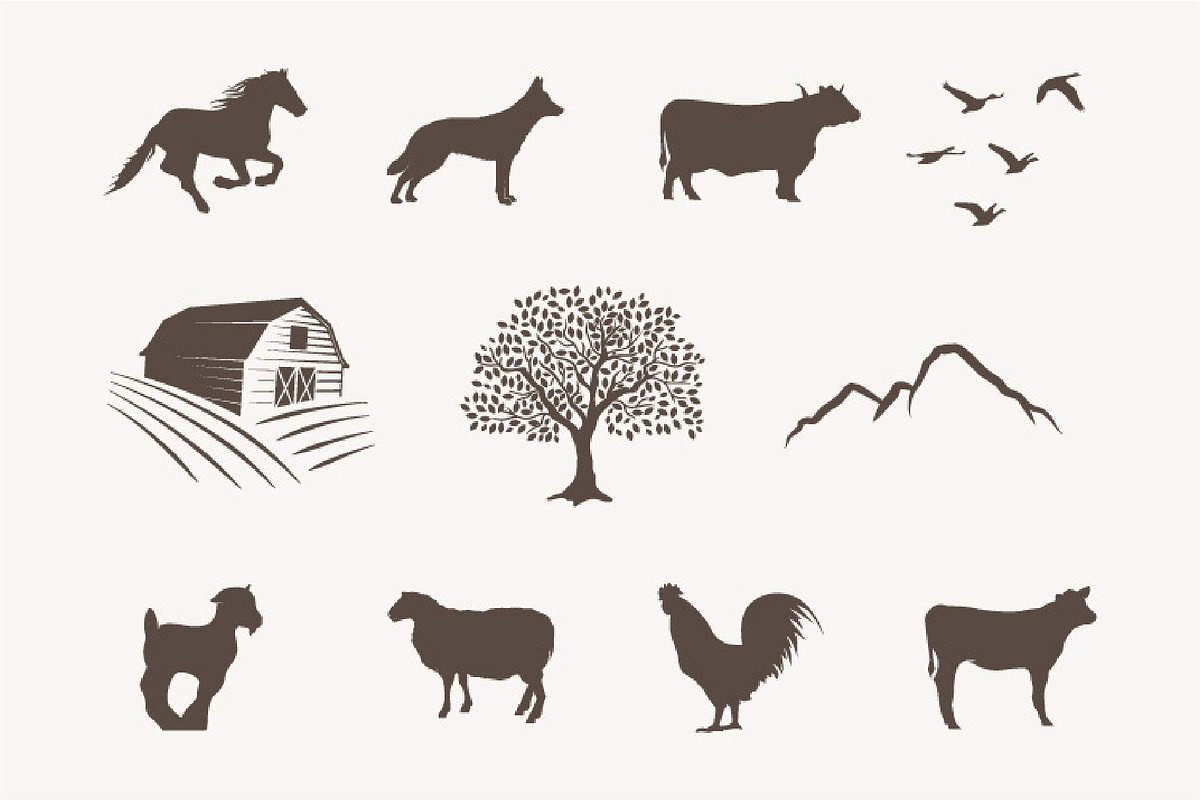 12 Countryside, farm barn, animals, an Animal Illustration by Bloom21Art (Photo 2 of 5)