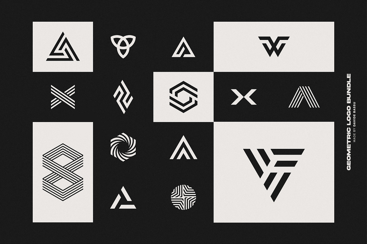 Geometric Logo Bundle, a Branding & Logo Template by Davide Bassu