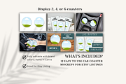 Canva Car Coaster Mockup, a Merchandise Mockup by Joy Thrive Studio (Thumbnail 2 of 3)