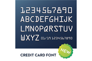 Font For Credit Cards