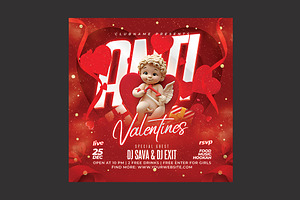 Anti Valentines Day Flyer, a Flyer Template by DSGraphicDesign