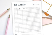 Canva Bill Tracker, a Stationery Template by DesignDevisers (Thumbnail 4 of 9)