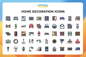 Home Decoration Icons, an Icon by Wencory