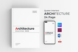 Architecture | Canva, Word & Indd, a Brochure Template by obayes