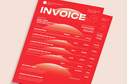 Red White Utilitarian Invoice, a Templates & Theme by graphicook (Thumbnail 3 of 3)