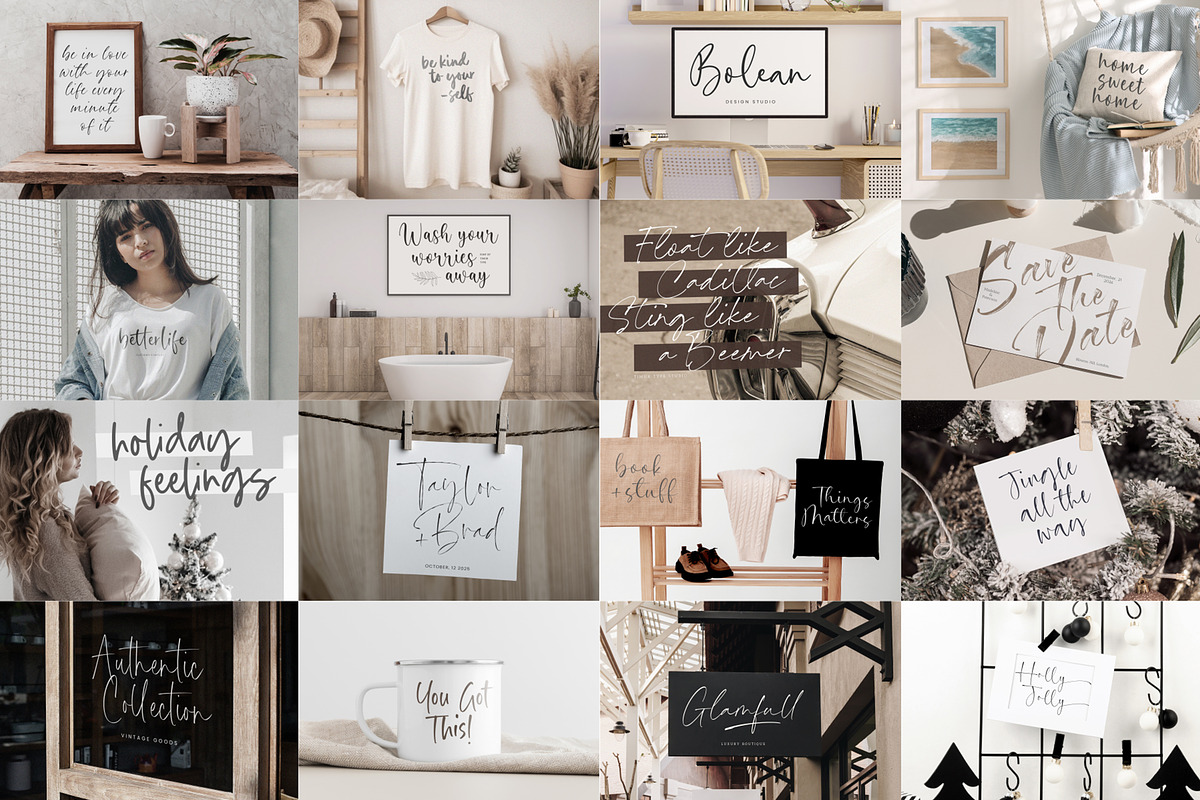 100 Elegant Handwritten Font Bundle, a Handwritten Font by Timurtype (Photo 5 of 10)