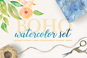 Boho Watercolor Set