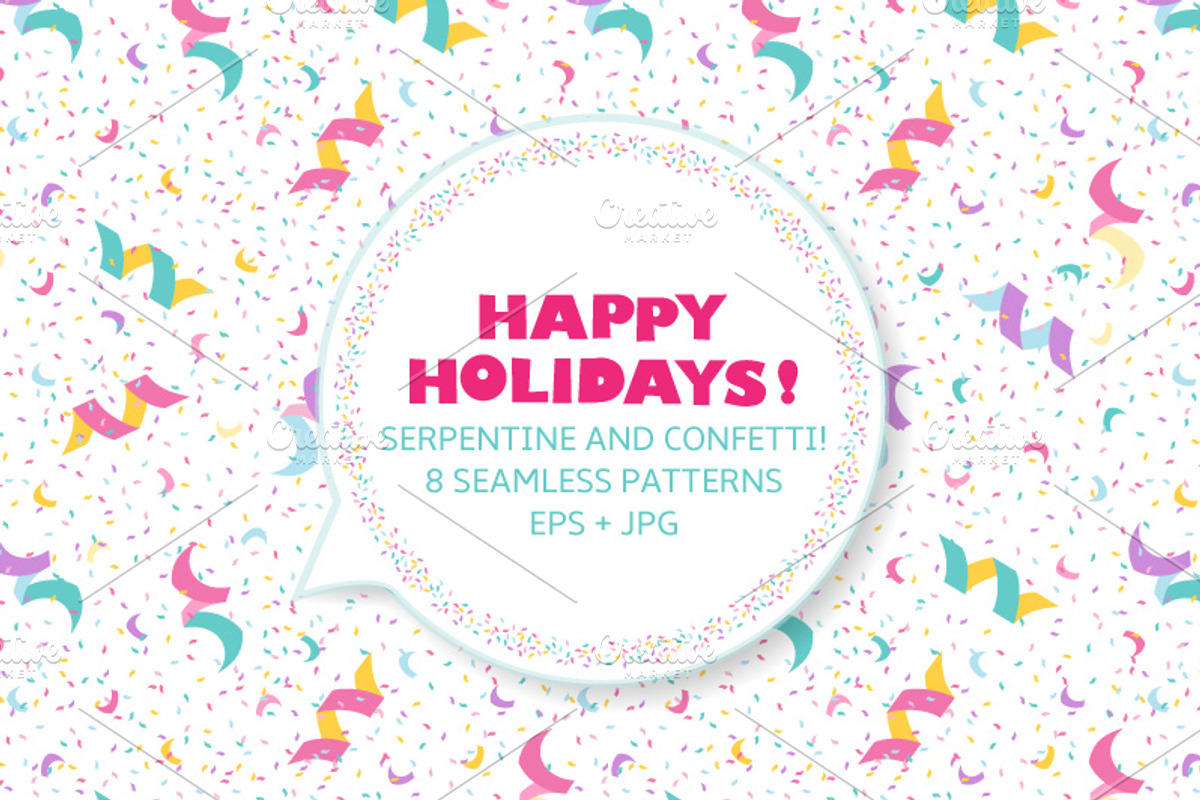 Festive seamless pattern