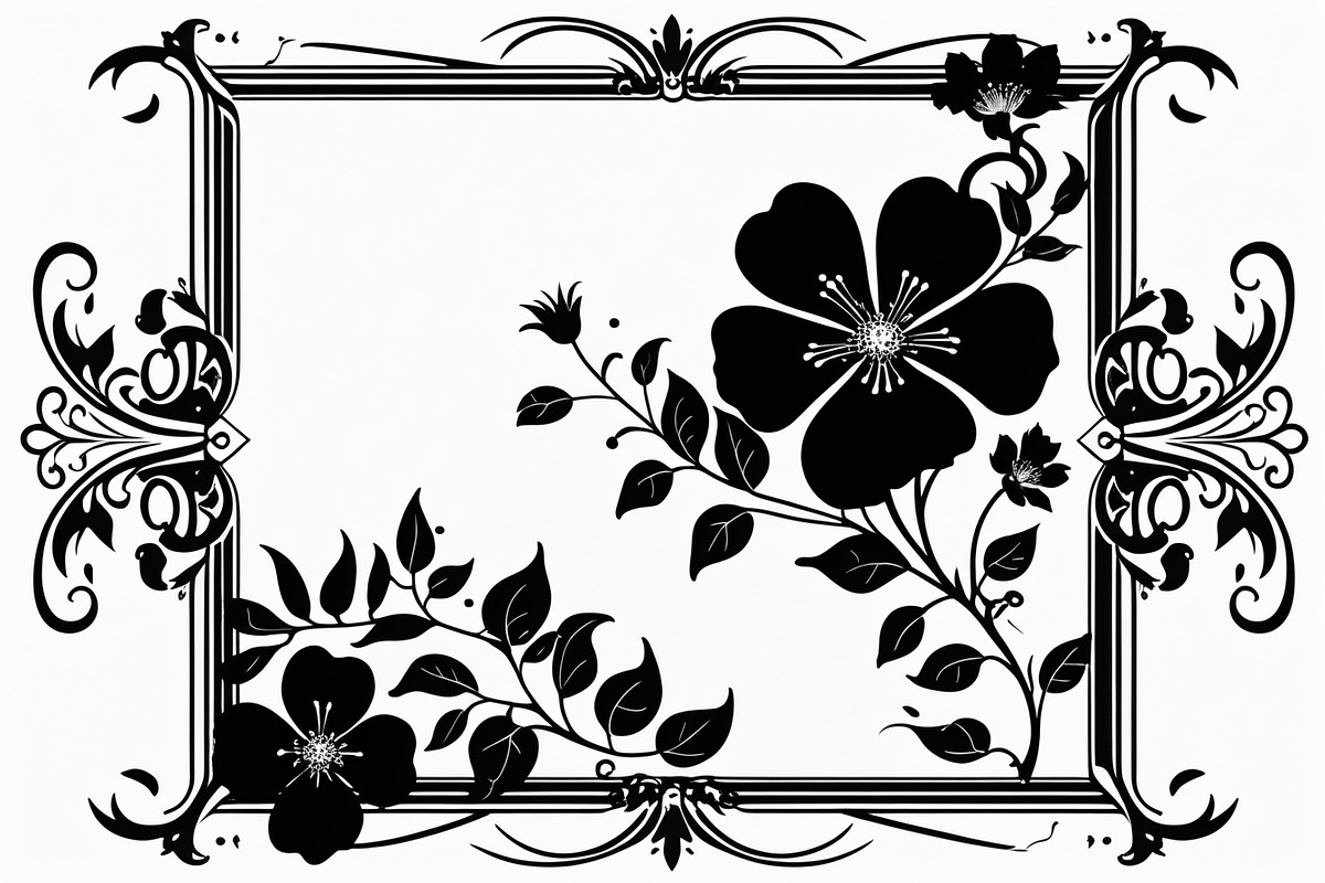 Decorative Frame Silhouette, an Illustration by musafir_fashion (Photo 2 of 9)