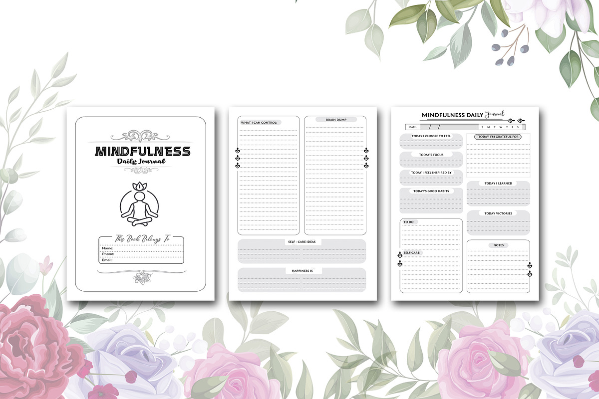 Mindfulness Daily Journal, a Stationery Template by design_hut (Photo 2 of 3)