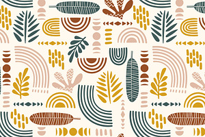 Tropical Boho. 8 Seamless Patterns