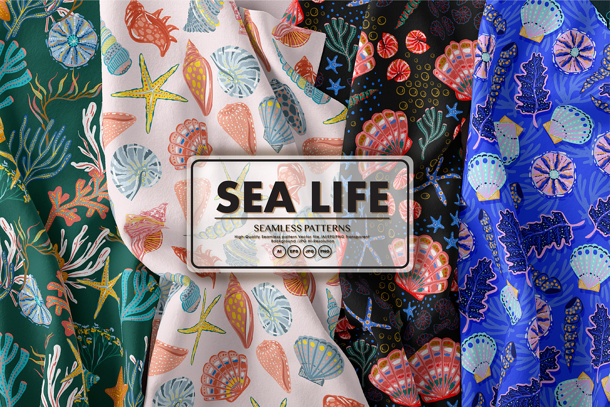SEA-LIFE, a Pattern Graphic by MSNTY STUDIOX (Photo 1 of 24)