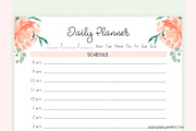 Daily Planner A5 Inserts for Filofax, a Stationery Template by EasyLifePlanners (Thumbnail 2 of 4)