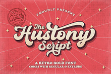 Hustony - Retro Bold Script
