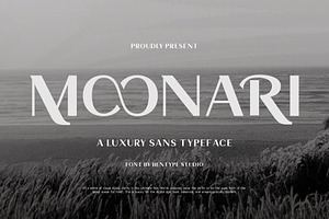 Moonari - Luxury Sans Typeface