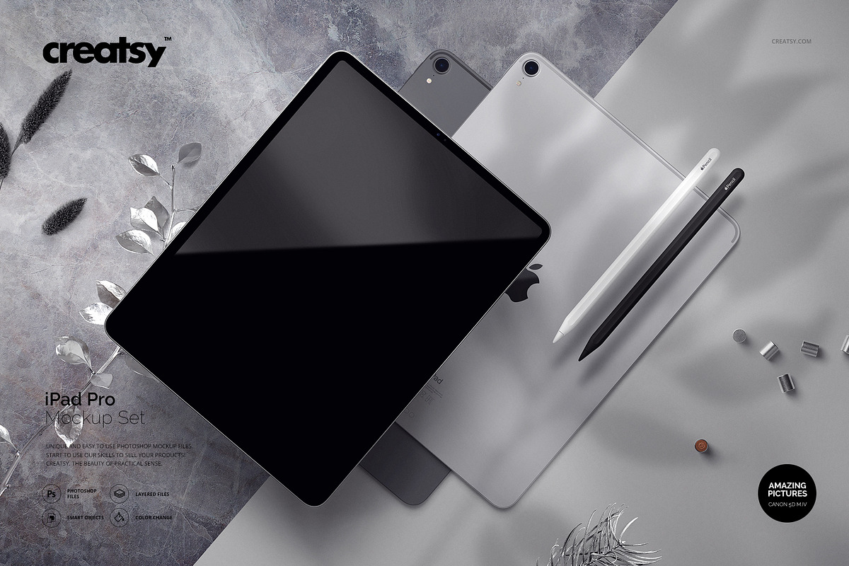 iPad Pro Mockup Set, an iPad Mockup by creatsy5 (Photo 1 of 18)