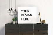 9 mock up poster frame in interior, a Print Template by ChromiumHeart (Thumbnail 4 of 10)