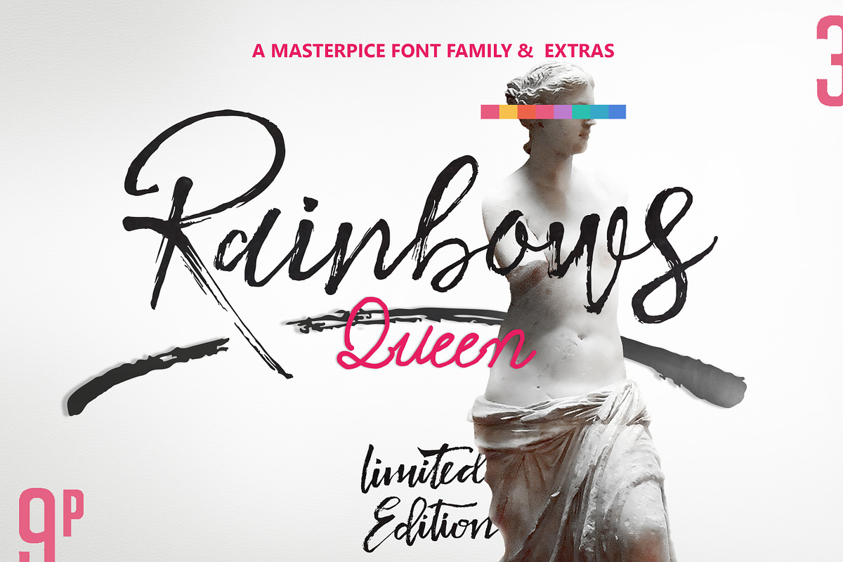 Rainbows Queen Typefaces & Extras